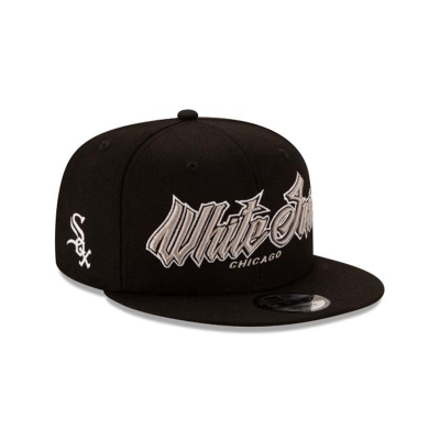 Chicago White Sox Gorra | New Era MLB Slab 9fifty Snapback Cap Mexico - Negros